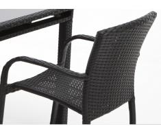 Sillon rattan negro Indy