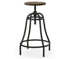 Taburete Bistro vintage elevable grafito
