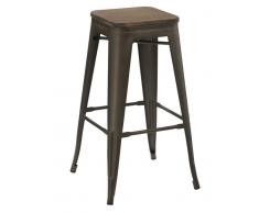 Taburete tolix antik old bronce