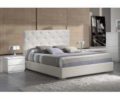 Cama tapizada bañera lisa Ana