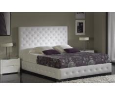 Cama tapizada capitone Alma