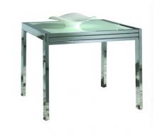 Mesa extensible cromada Napoles
