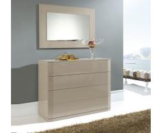 Comoda lacada moka brillo C-102