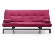 Sofa cama vintage tela vino 195