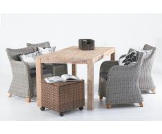 Conjunto terraza Barbados acacia envejecido