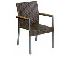Sillon rattan y alumino Doris