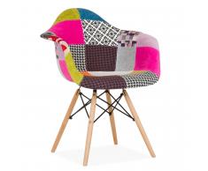Silla DAW Patchwork. Inspiración Charles & Ray Eames.