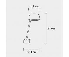 Muuto Aplique de pared Lean dusty green (verde)
