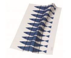 Almedahls Paño de cocina Sill blanco-azul