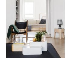 Iittala Caja de almacenaje Vakka S fresno blanco