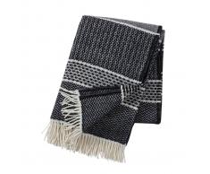 Klippan Yllefabrik Manta de lana Quilt negro