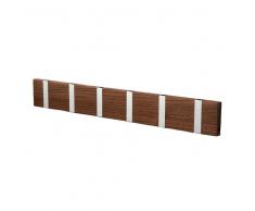 LoCa Perchero de pared Knax 60 cm nogal aceitado-gris