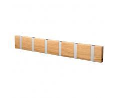 LoCa Perchero de pared Knax 60 cm roble aceitado-gris