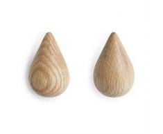 Normann Copenhagen 2 perchas Dropit grandes, madera
