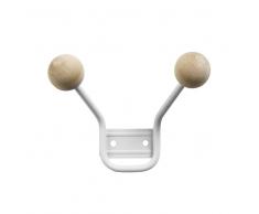 Maze Perchero de pared Bill XXS blanco