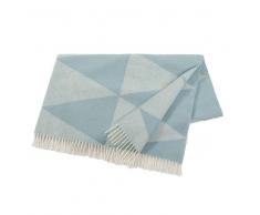Nordic Nest Manta de lana Rime Dusty mint (azul)