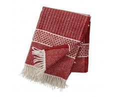 Klippan Yllefabrik Manta de lana Quilt tibetan (rojo)