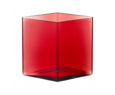 Iittala Jarrón Ruutu, 20,5 x 18 cm arándano rojo
