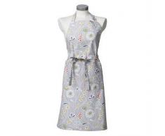Klippan Yllefabrik Delantal Flower Meadow gris
