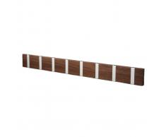 LoCa Perchero de pared Knax 80 cm nogal aceitado-gris