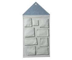 Ferm Living Almacenaje de pared House dusty blue (azul claro)