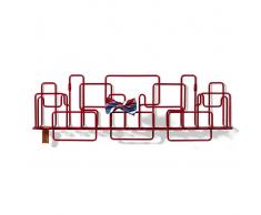 Minus tio Perchero de pared Manage Monday rojo vino