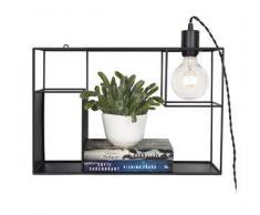Globen Lighting Lámpara de pared Shelfie negro