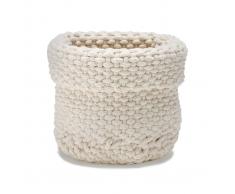 ETOL Design Cesta de almacenaje Rope blanco natural