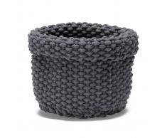 ETOL Design Cesta de almacenaje Rope gris grafito