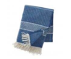Klippan Yllefabrik Manta de lana Quilt indigo (azul)