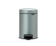 Brabantia Cubo de pedal newIcon 3L Metallic mint (verde)