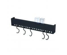 Nomess Copenhagen Estante de pared So-Hooked negro