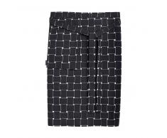Marimekko Delantal Basket negro-blanco