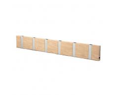 LoCa Perchero de pared Knax 60 cm roble enjabonado-gris