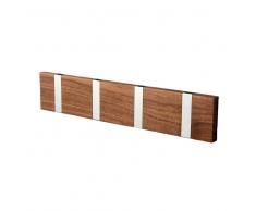 LoCa Perchero de pared Knax 40 cm nogal aceitado-gris