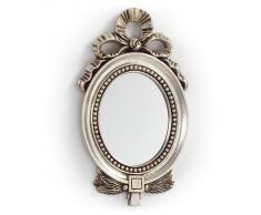 Espejo vintage plata ovalado