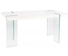 Mesa de comedor moderna mate blanco Tavolo Matt