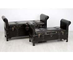 Set 2 pies de cama baúl Vintage Moscow