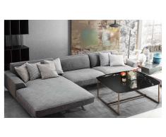 Sofá con chaise longue moderno Crognale