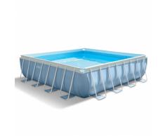 Intex 28766 piscina autoportante elevada Prism Frame cuadrada 488x488