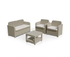 Conjunto de jardín Grand Soleil SORRENTO Poliratán mesita sofá sill...