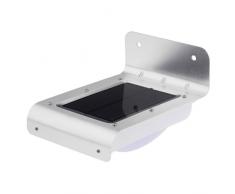 Aplique de pared solar LED detector presencia lampara jardin extern...