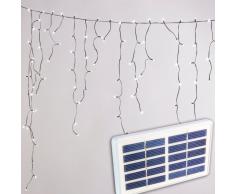 Cortina brillante Luces de Navidad exteriores LED energia solar efe...
