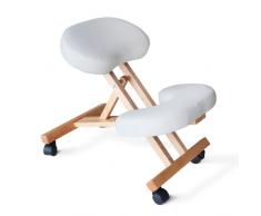 Silla de madera ortopédica taburete sueco oficina ergonómico espalda