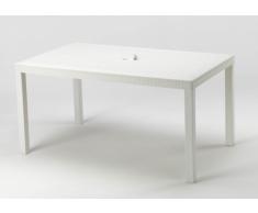 Mesa en Polyrattan bar exterior bistro rectangular 150x90