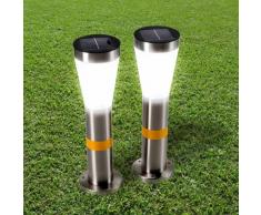 Farolillos solares lamparas jardin señala ingreso 2 pz