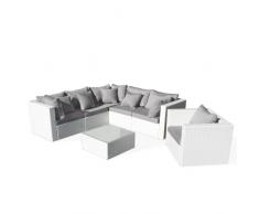 Conjunto de jardin salon Polyrattan trenzado muebles de exterior te...