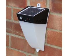Aplique de pared solar LED detector presencia lampara jardin extern...