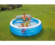 Intex 57190 piscina hinchable sofá integrado 224x216x76