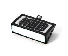 Lampara solar aplique de pared LED detector presencia jardin externo